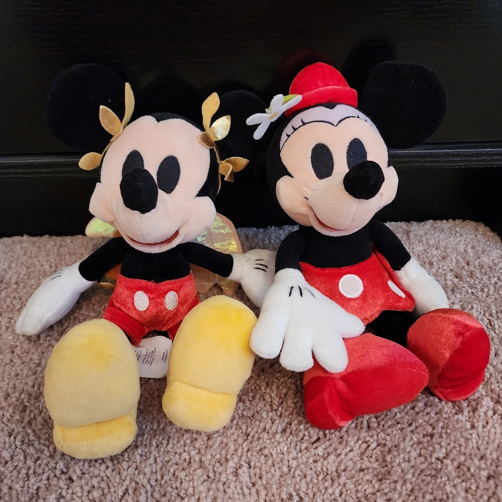 Rare Vintage Disney Mickey And Minnie Heart Box Valentine Collection